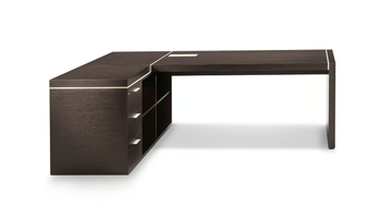BLADE - L-shaped wooden executive desk with drawers by i 4 Mariani - view 3
